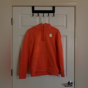 Bright salmon/orange CARHARTT hoodie